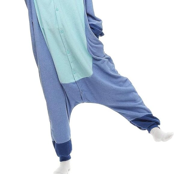 Unisex Adult Onesie Animal Pajamas, Stitch Cosplay XL - Picture 2 of 7